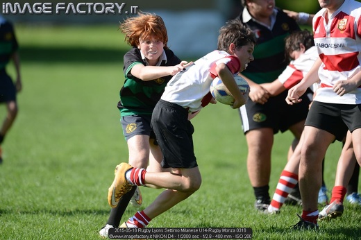 2015-05-16 Rugby Lyons Settimo Milanese U14-Rugby Monza 0316